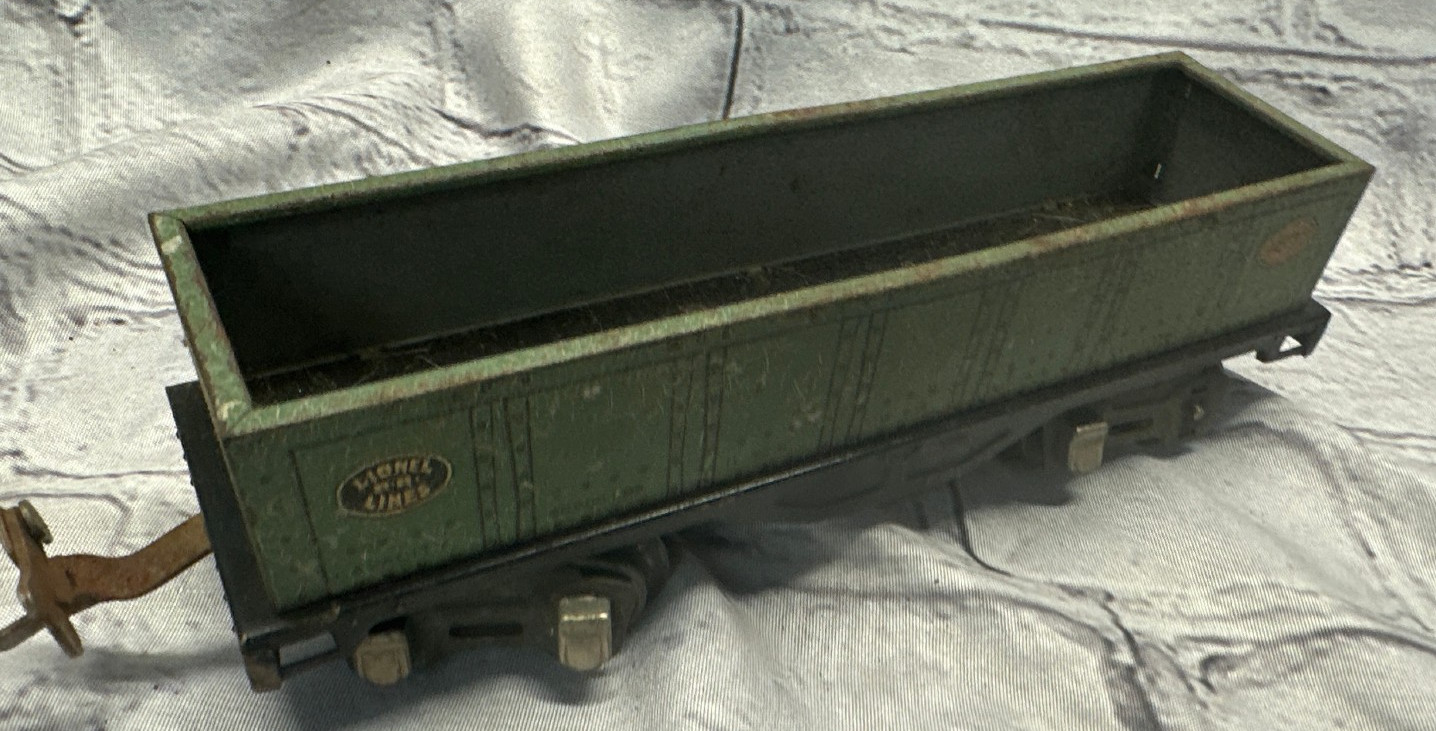 Vintage Lionel Lines Prewar No. 512 Green Gondola Standard Gauge Tinplate Train
