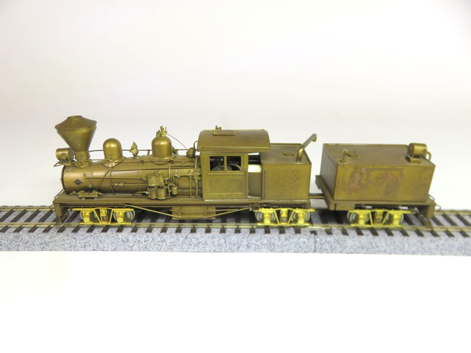 Pacific Fast Mail Brass HO Scale Class B 3-Truck Shay Geared Logging Locomotive