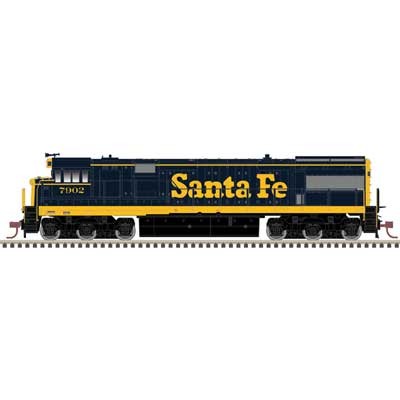 Atlas 10004624 HO GE U28CG – LokSound and DCC Santa Fe #7902