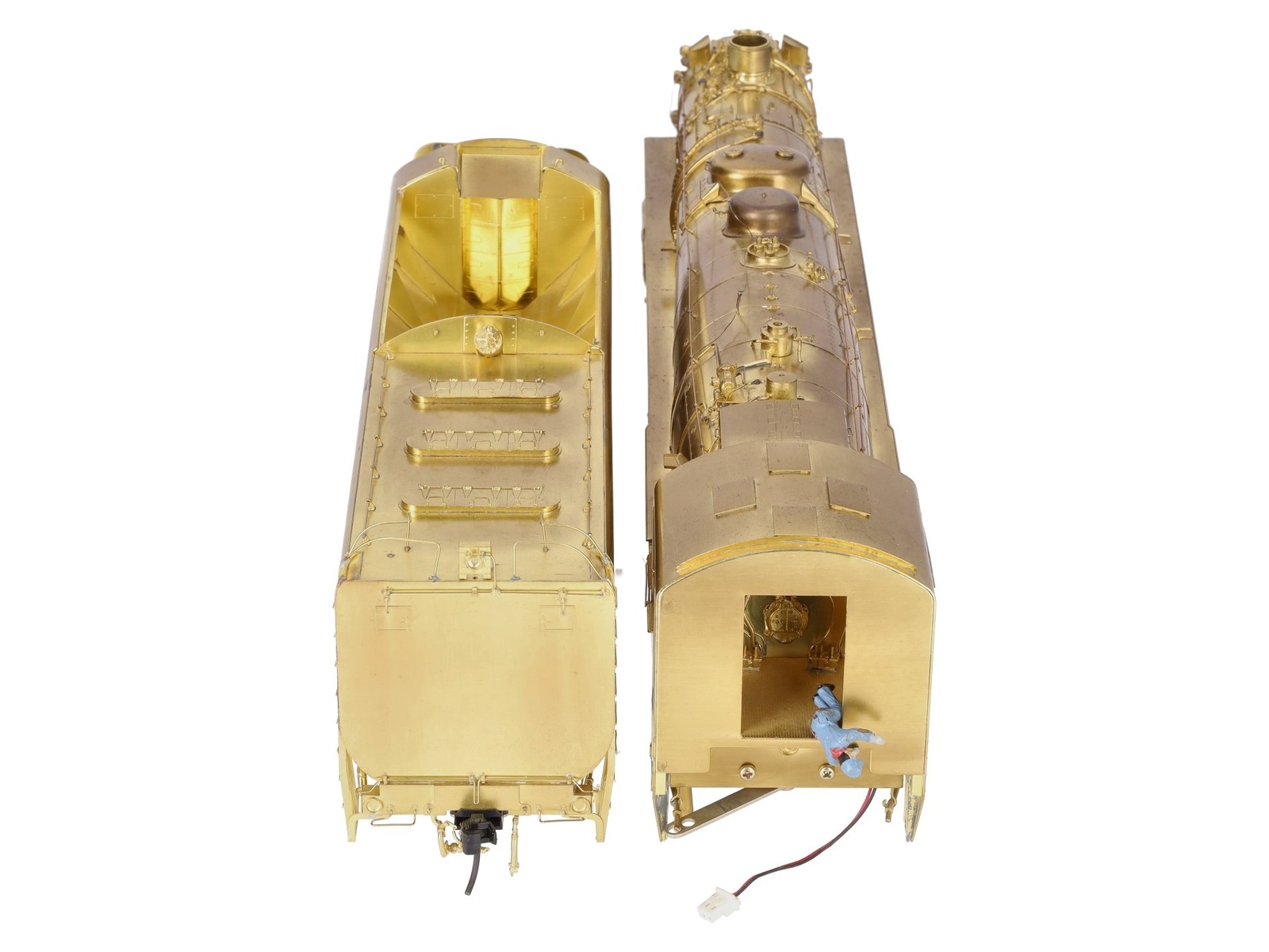 Overland 0152 O 2-Rail BRASS NP A-5 4-8-4 Steam Loco & Tender – Unpainted EX/Box