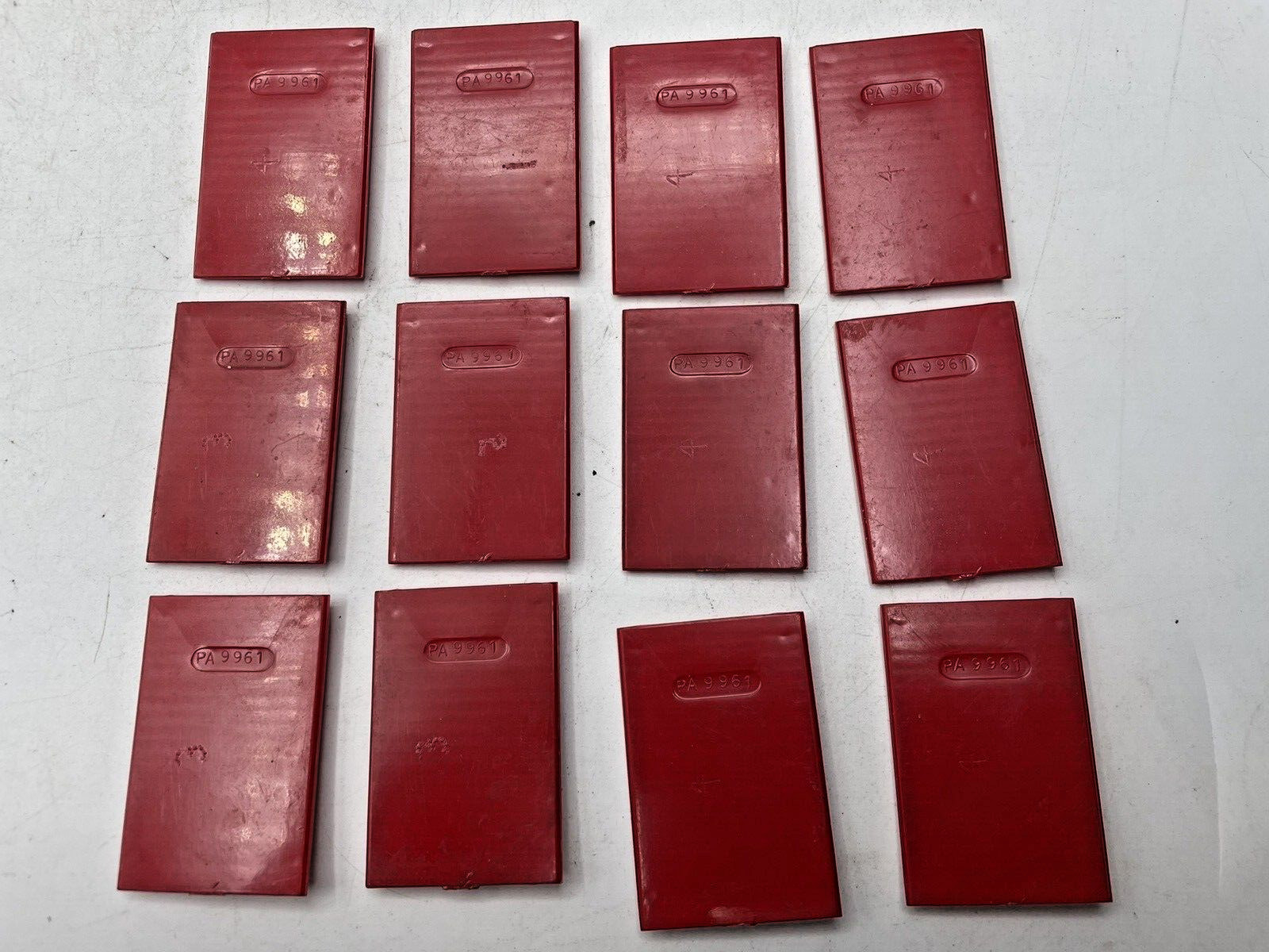 Gilbert American Flyer S Gauge PA-9961 Red Plastic Boxcar Doors (12)