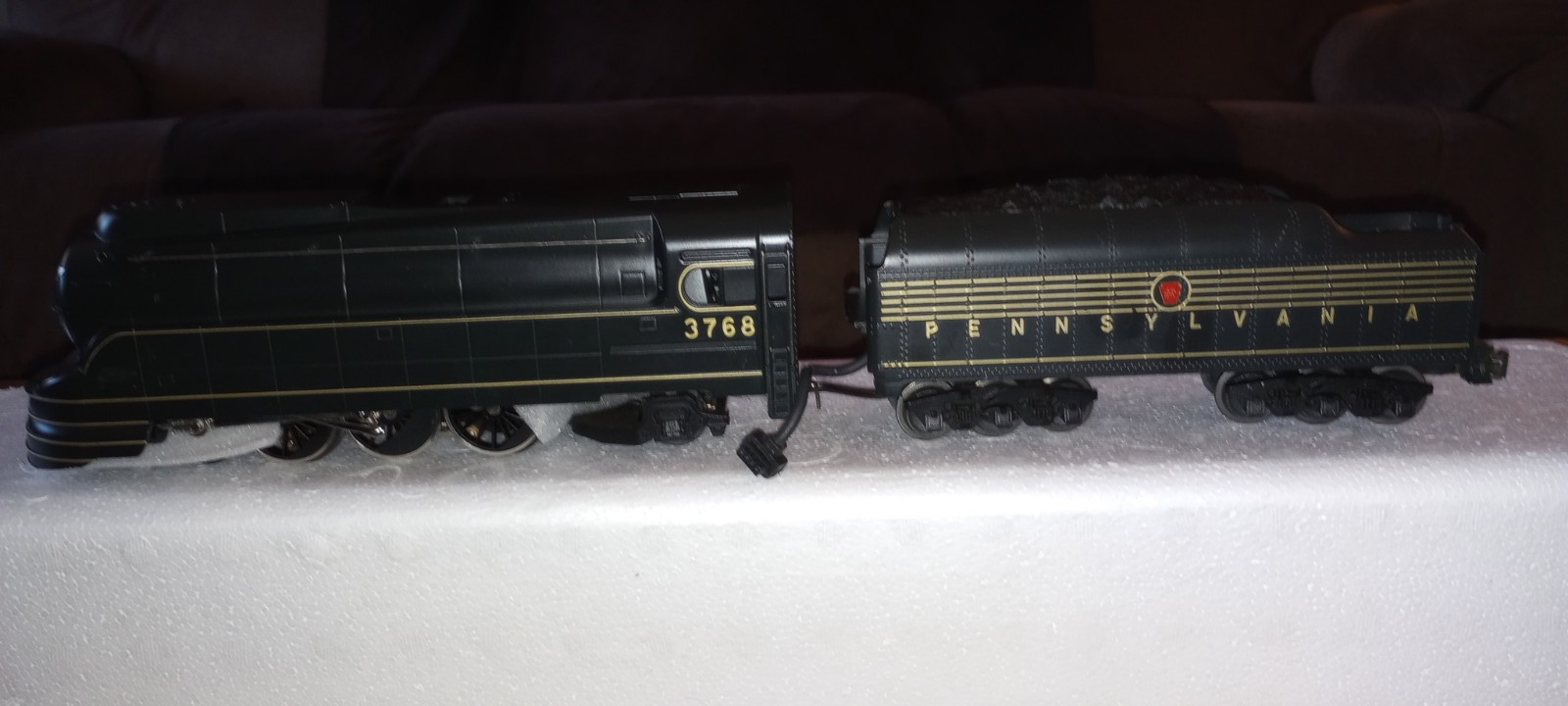 MTH 30-1118-1 PRR 4-6-2 K4s Torpedo Steam Locomotive & Tender w/PS #3768