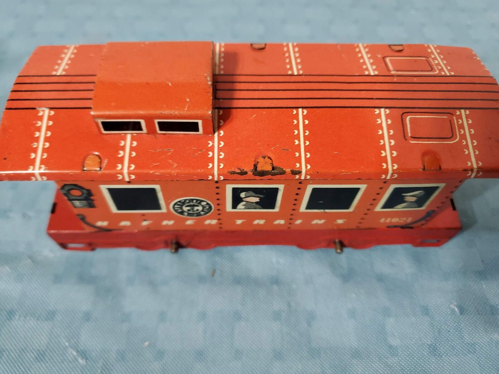 VTG Hafner Wyandotte 78100 Yellow Aqua Coal Tender & 41021 Red Caboose O & O27