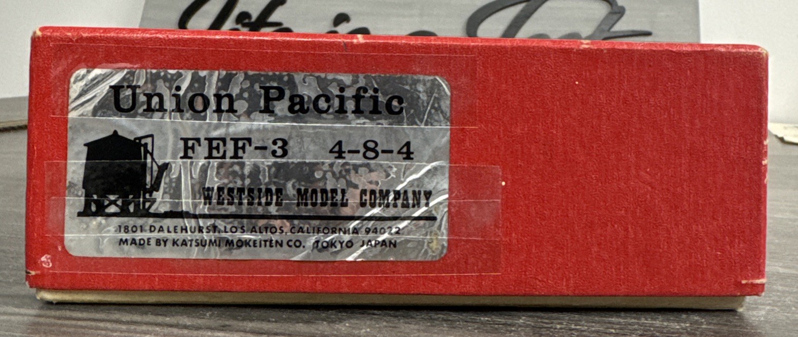 Westside Model Company HO Brass #046 Union Pacific 4-8-4 FEF-3 Unpainted & DNR!