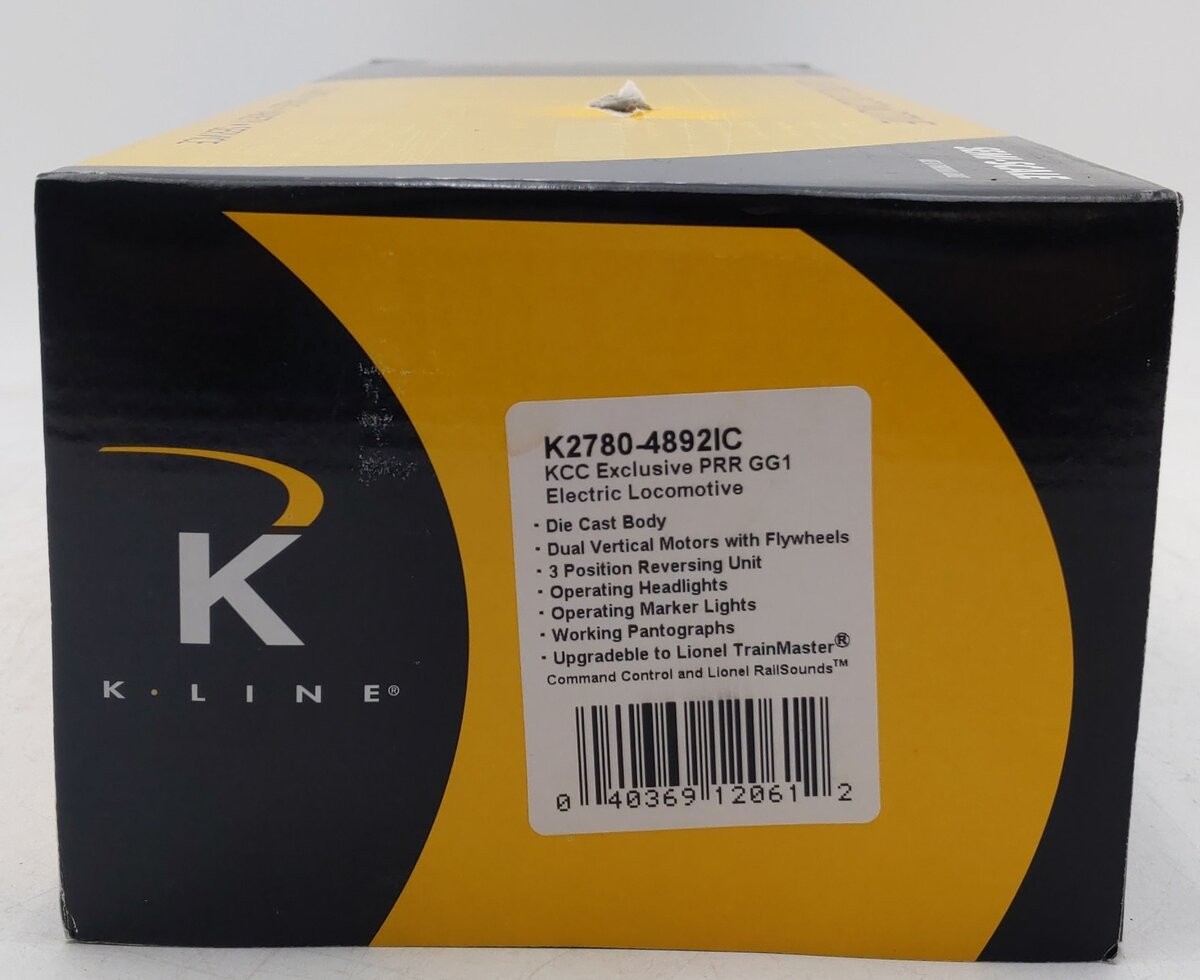 K-Line K2780-4892 O Gauge Pennsylvania GG-1 Electric Locomotive #4892 EX/Box