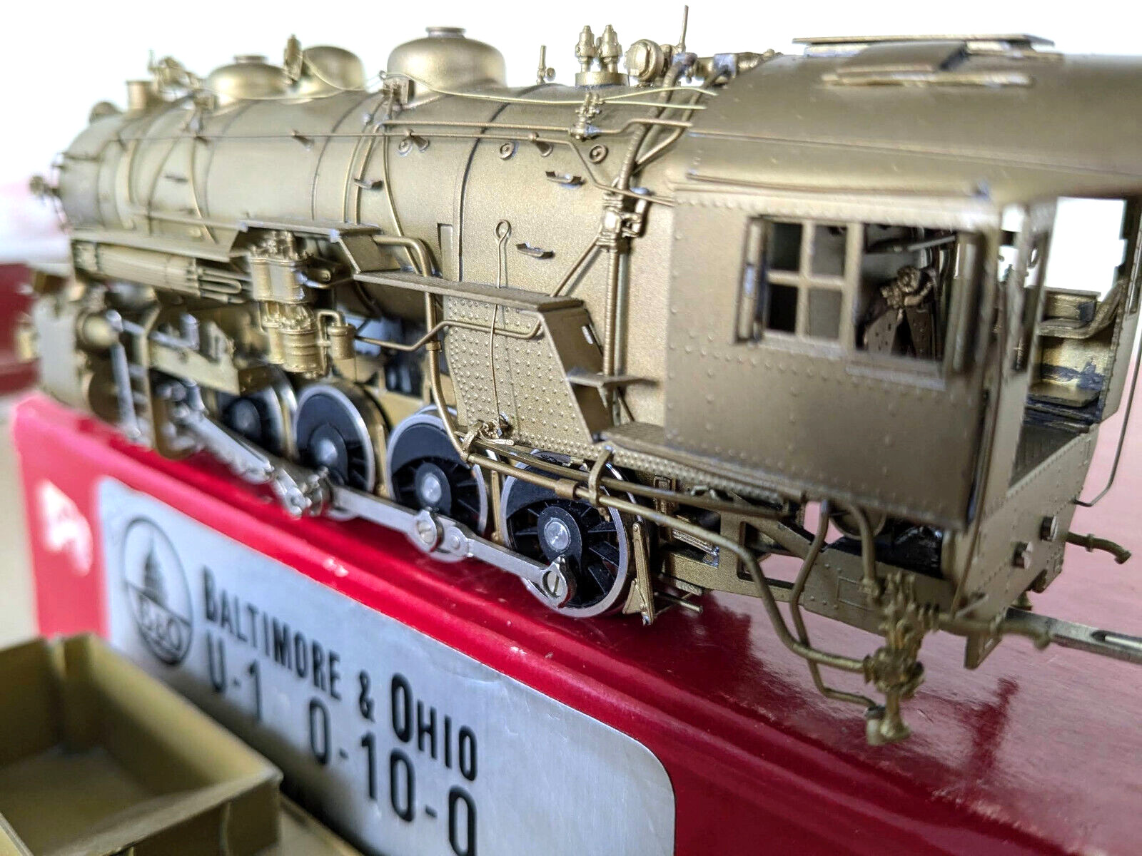 WESTSIDE SAMHONGSA BRASS “B&O U-1 0-10-0” HO **BACKHEAD **CAN MOTOR **RUNS G@@D!