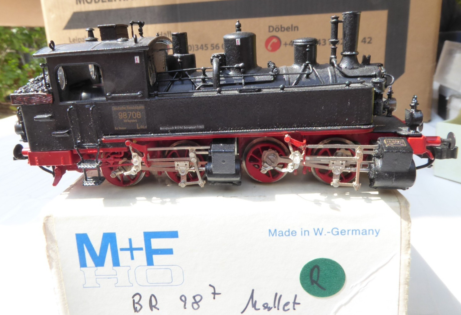 M+F H0 BR 98 Mallet Steam Locomotive DRG Epoche II 1:87 Analog DC