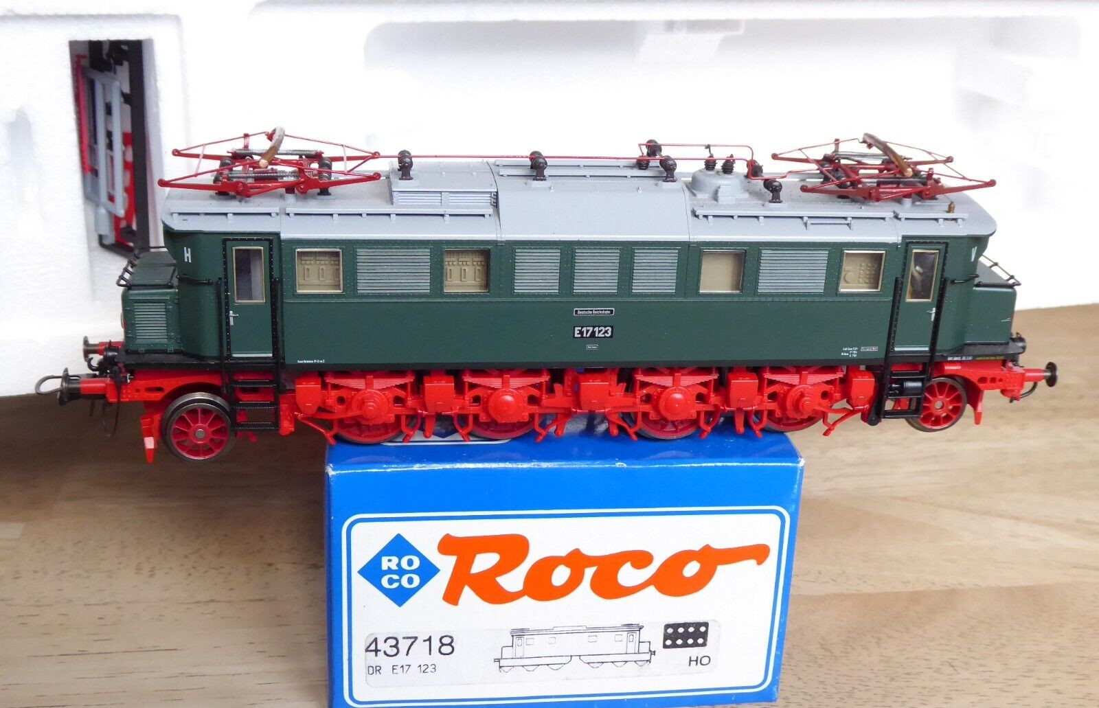 Roco 43718 H0 Dcc-Digital Locomotive E 17 123 the Dr Epoch 3 Well Preserved, Ob