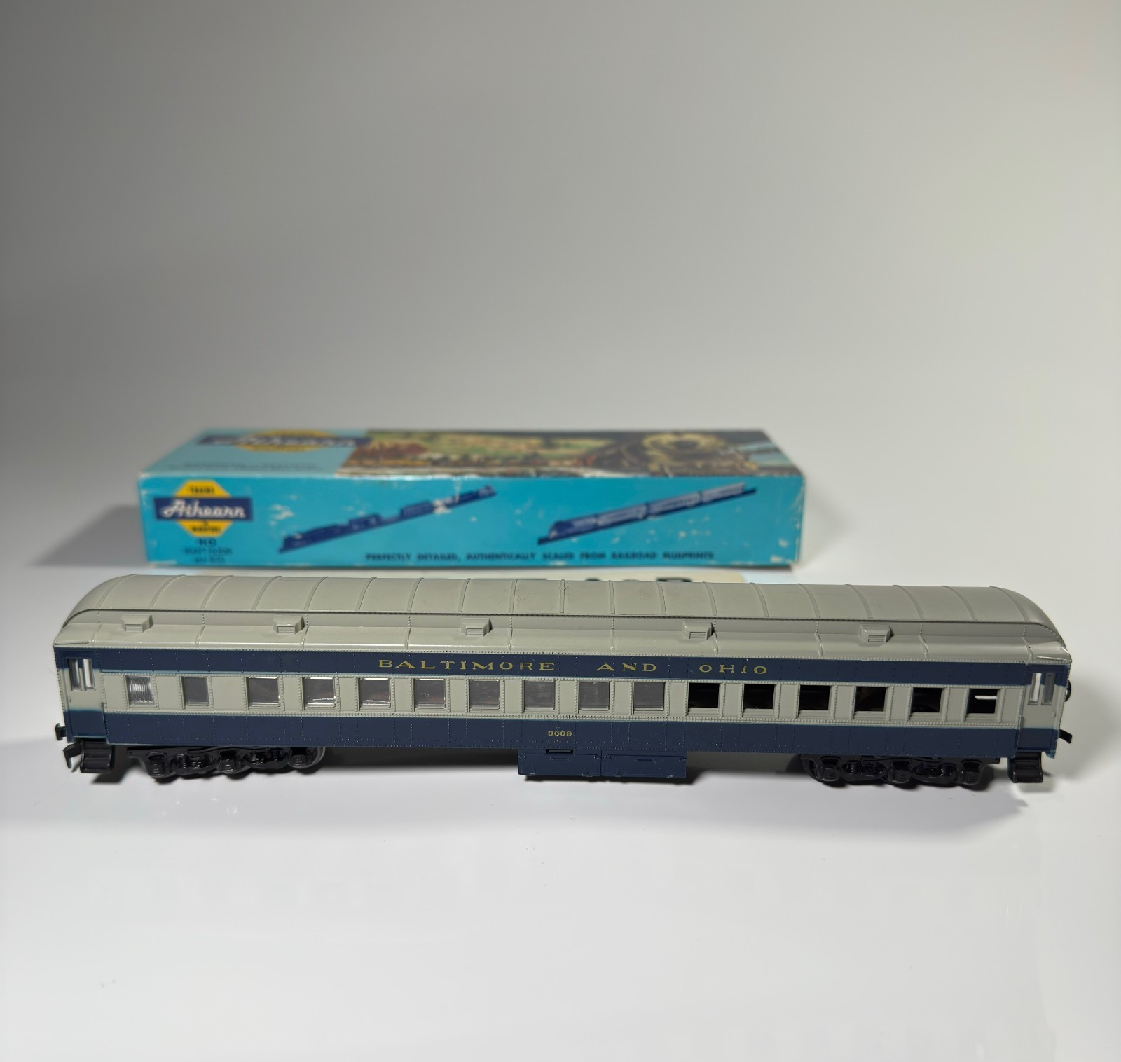 Athearn Trains In Miniature Baltimore & Ohio Toy Train Model Vintage Blue Box