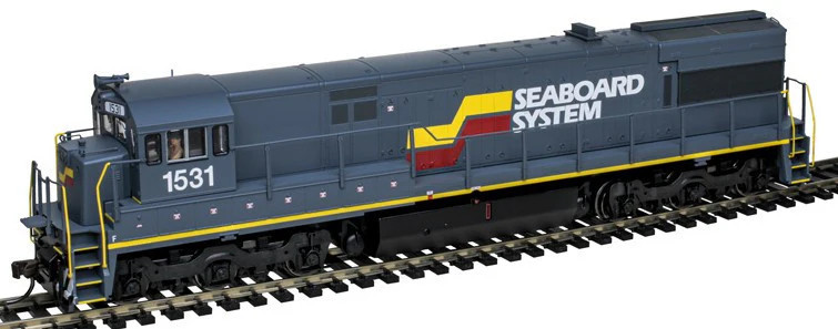 Atlas Silver HO 10004593 DCC Ready GE U28C Locomotive Seaboard System #1532