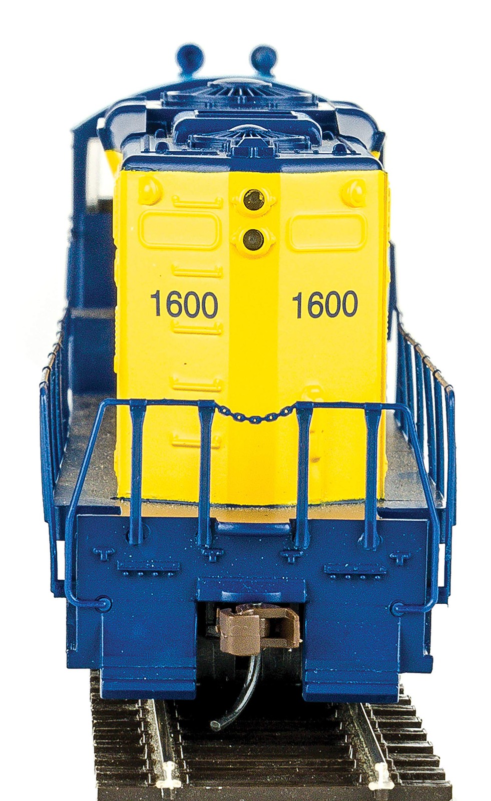 EMD GP9M Standard DC Ontario Northland #1600 (Yellow Blue Chevrons Logo) 931-456