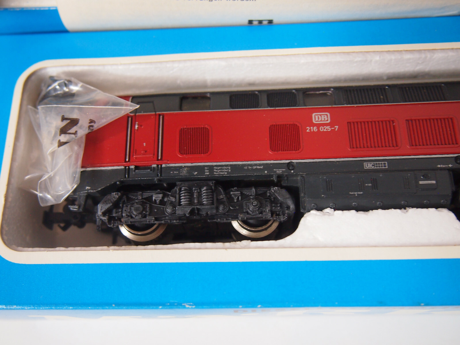 Märklin H0 8375 Hamo – Diesel Locomotive Br 216 025-7, German Railway, Dc, Boxed