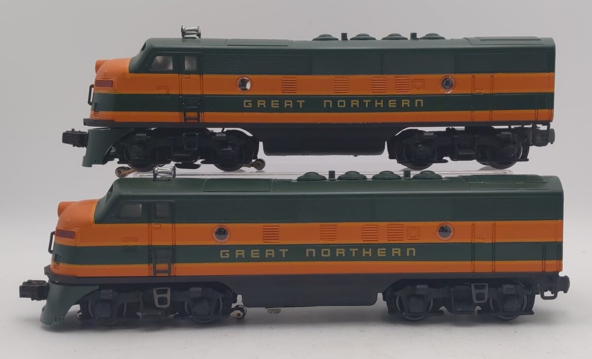 Lionel 2333 Vintage O Great Northern F3 AA Diesel Set – Custom Painted