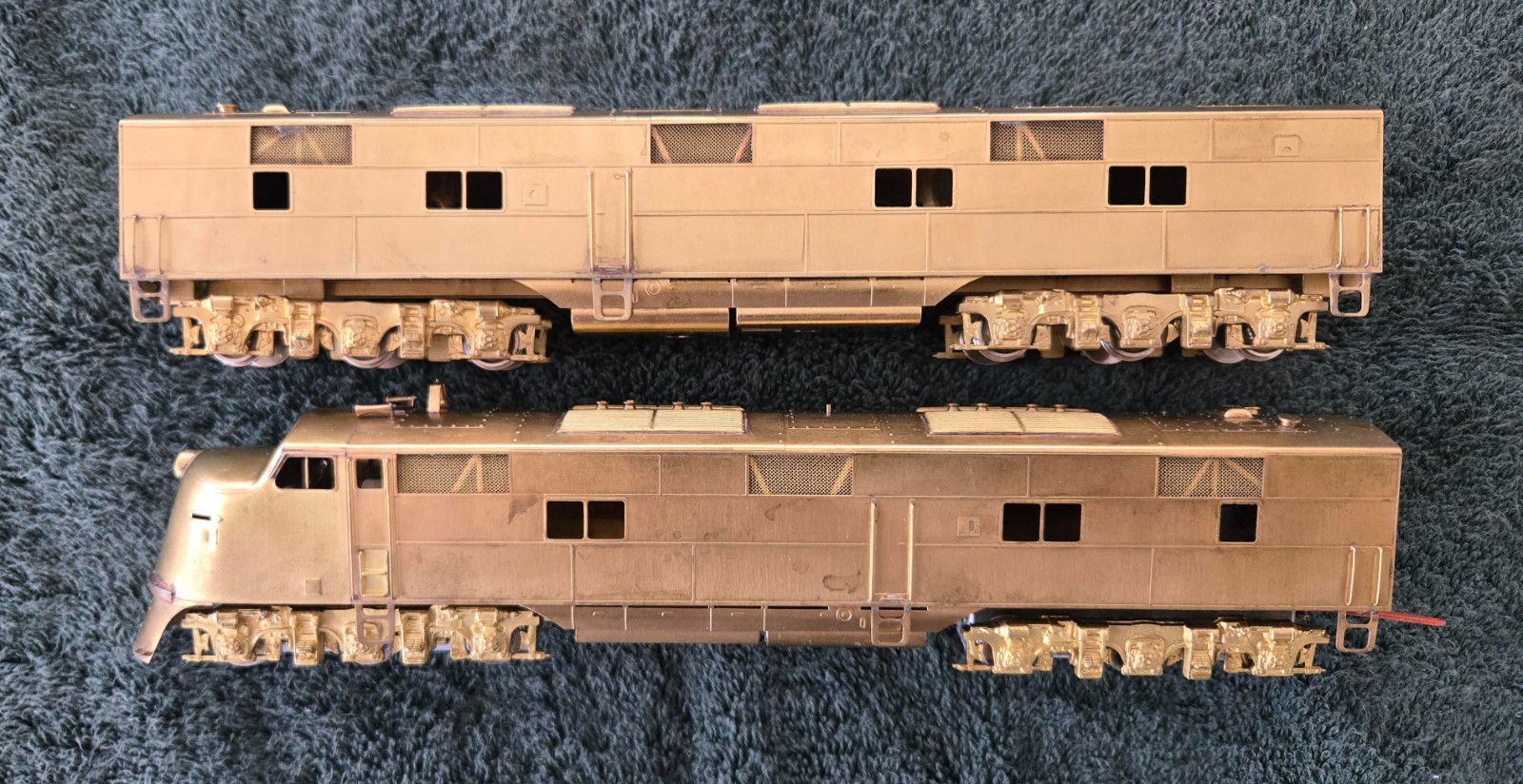 Hallmark Models HO Brass EMD E-3/6 Diesel Loco Set w/OB NO Foam Built by Kumata