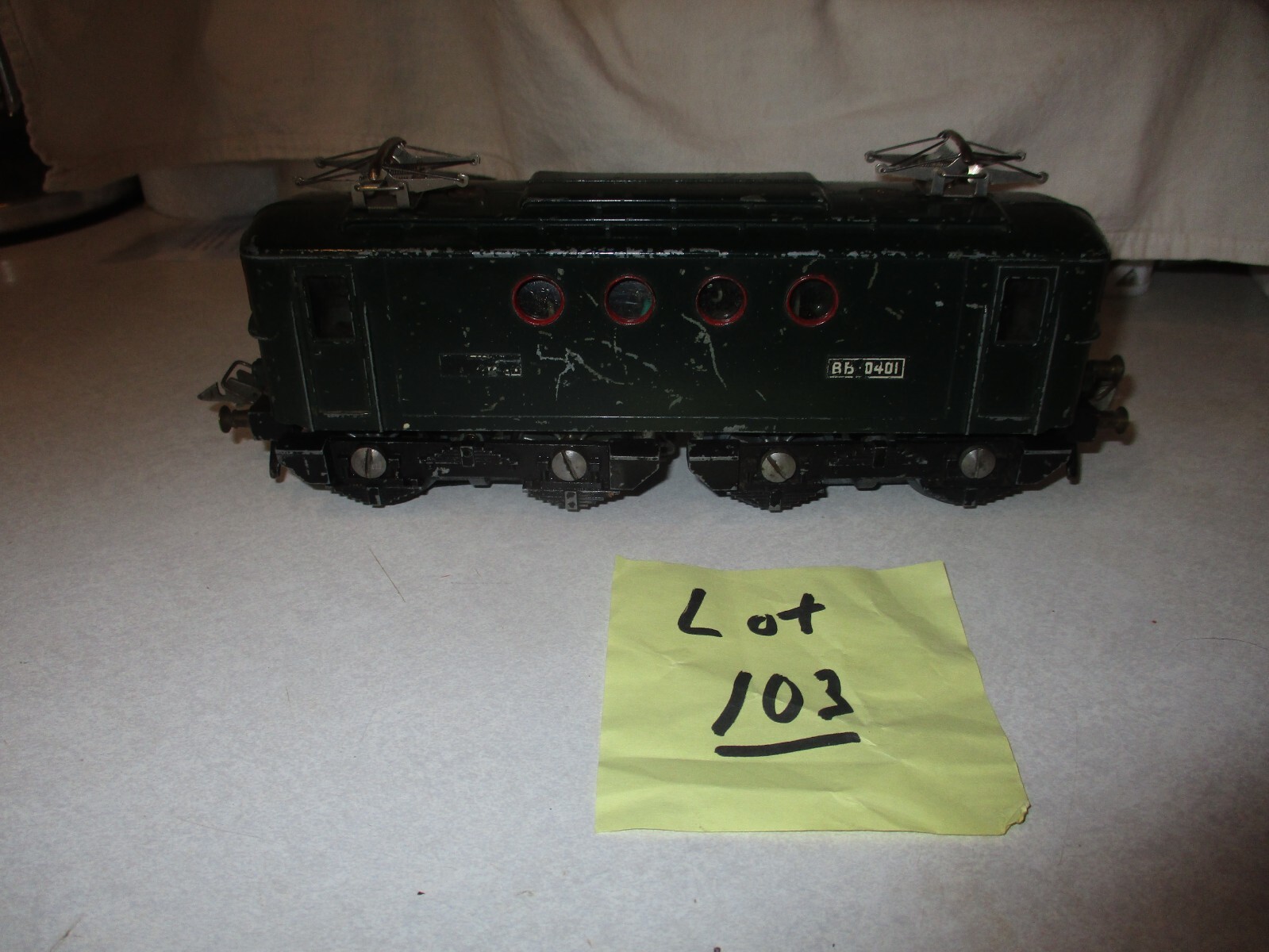 LR,Louis Roussy Le Rapide electric loco BB0401 ,gauge O 1950s lot 103