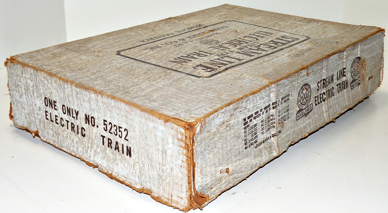 Marx 52352 Steam Locomotive Freight Set w/666 & 3-Cars in Box 1950s