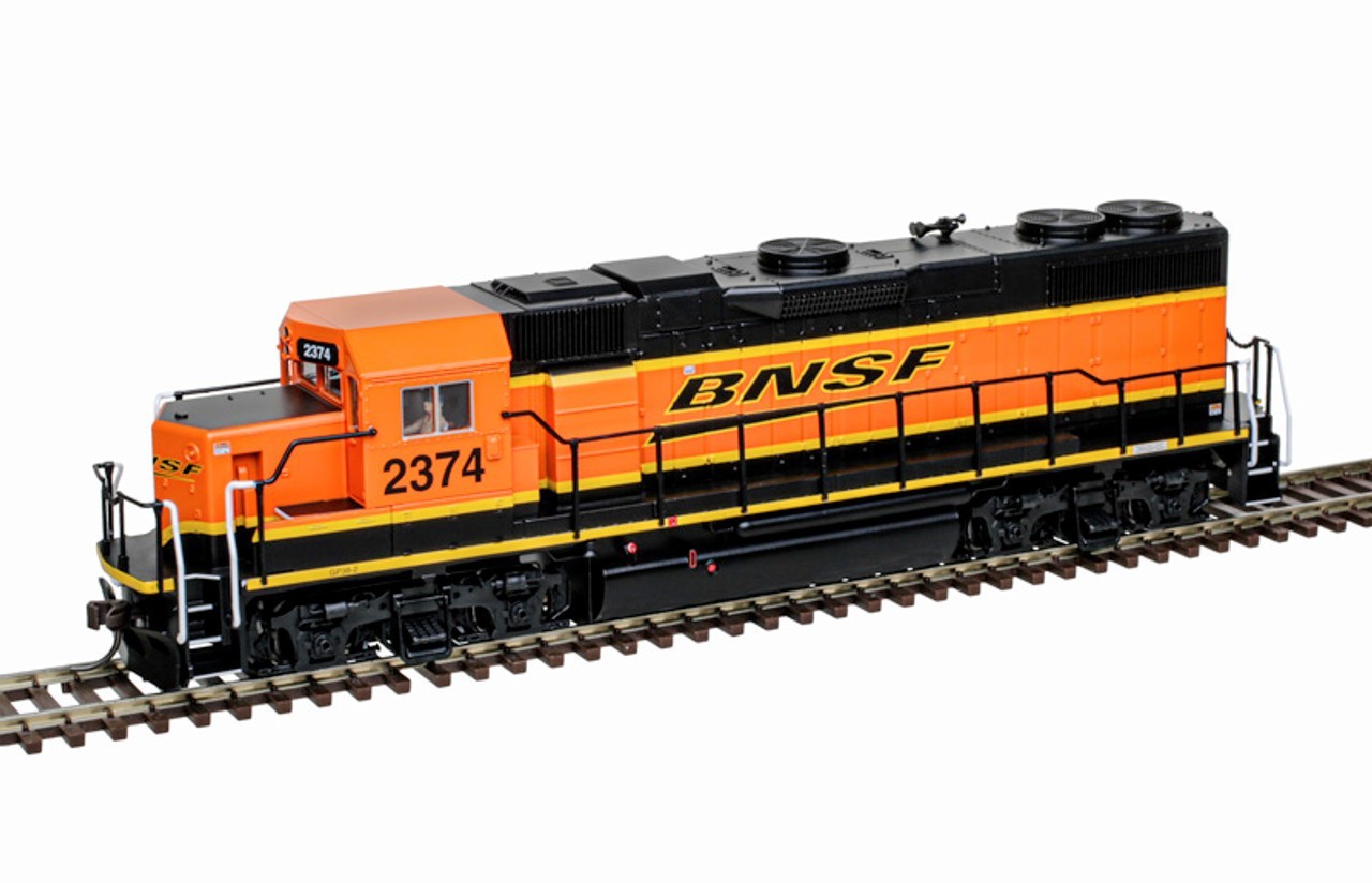 Atlas HO Trainman Silver EMD GP38-2 Ph. II DC BNSF Railway H4 Scheme #2374