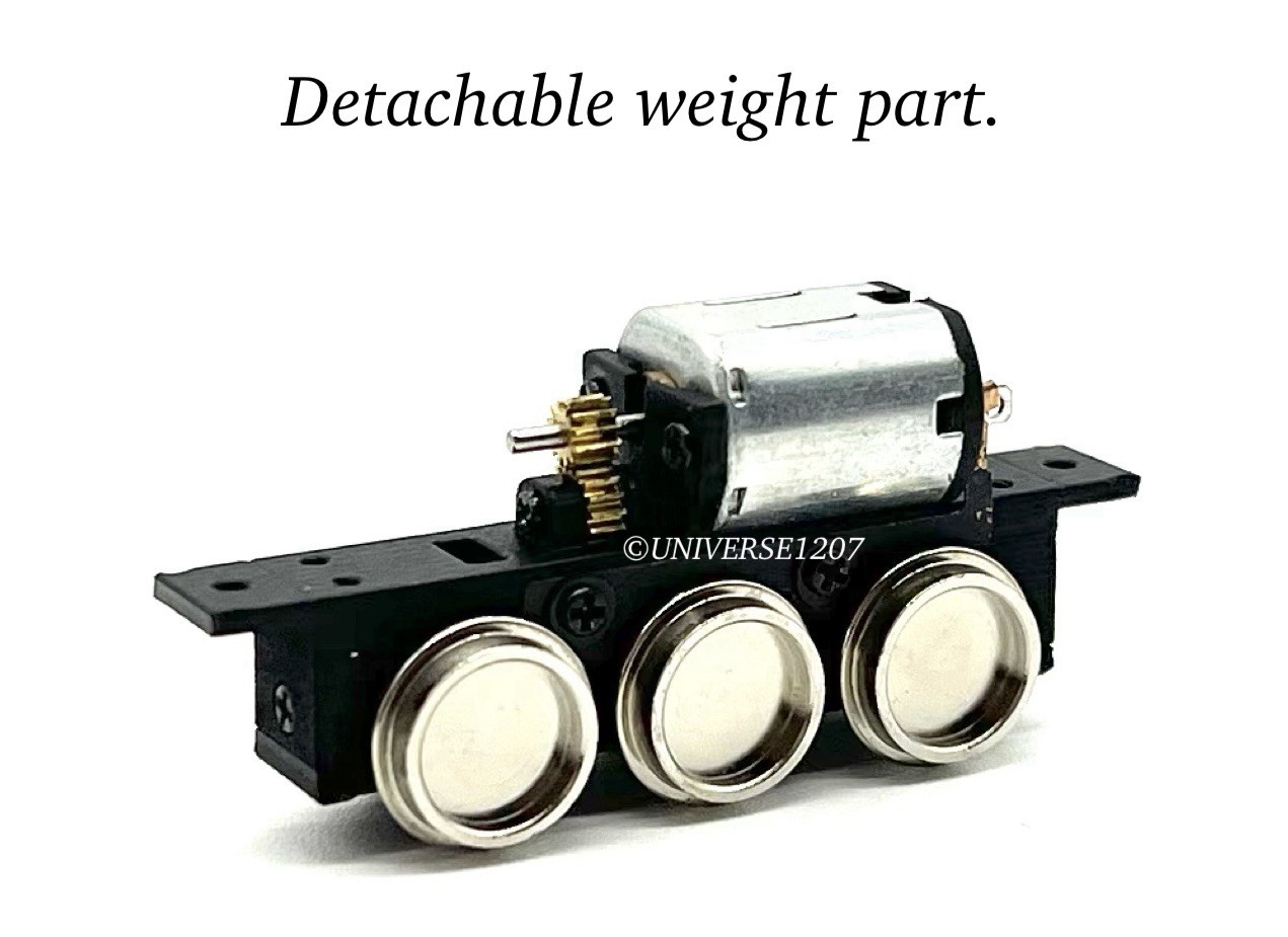 N/HOn30/HOe/009 3-Axle Locomotives Power Drive Chassis w/Coupling Rods 22mm/7mm