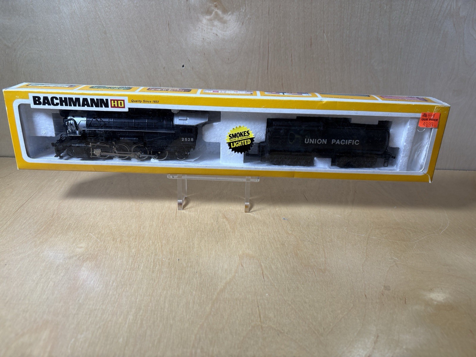 Vintage Bachmann “UNION PACIFIC” HO Mikado 2-8-2 With Smoke & Original Box