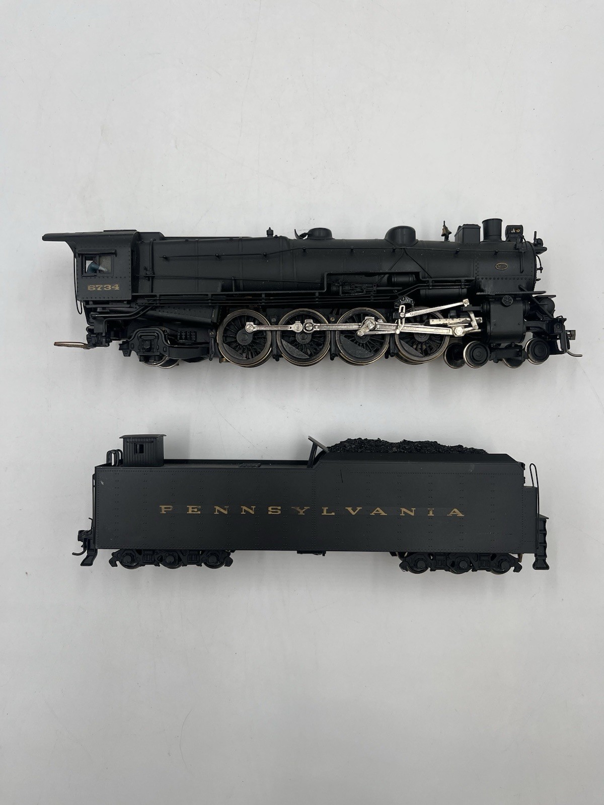 Ho Scale brass engine Westside Model Company Pennsylvania PTD #6734 M-1a 4-8-2