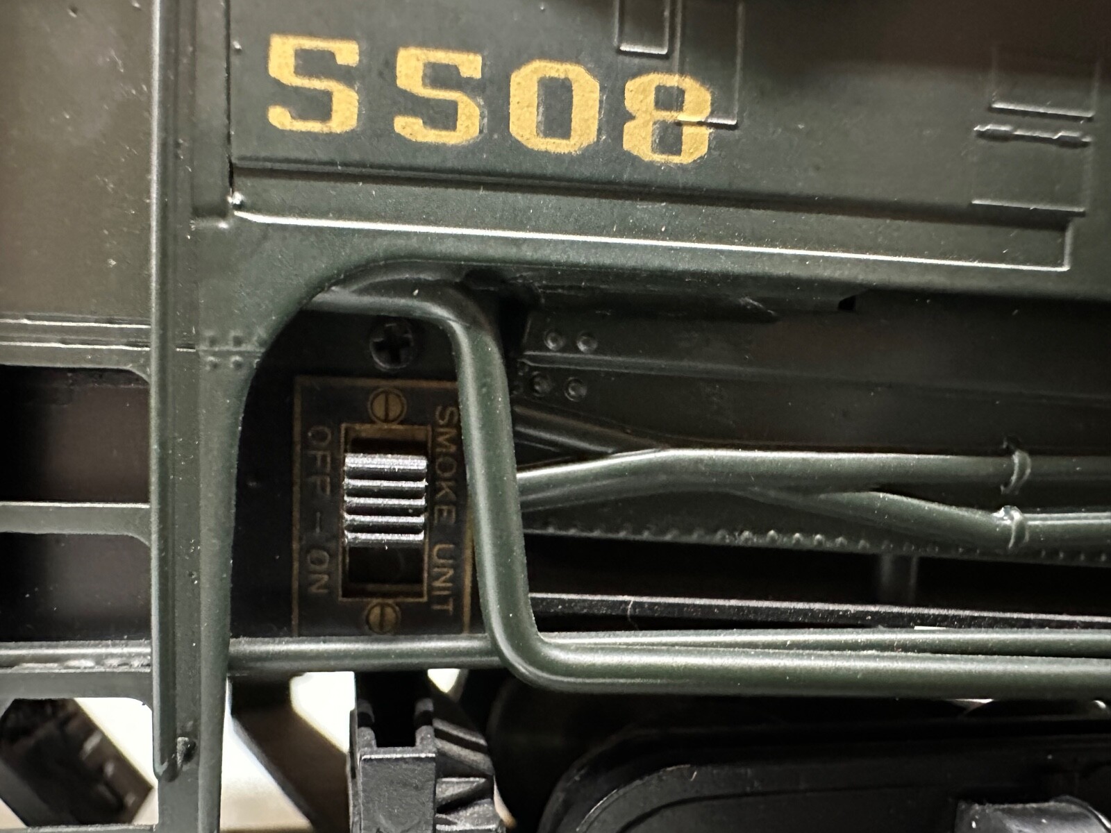 Right-Of-Way O Scale 3 Rail PRR T1 4-4-4-4 Steam Engine & Tender #5508 Used