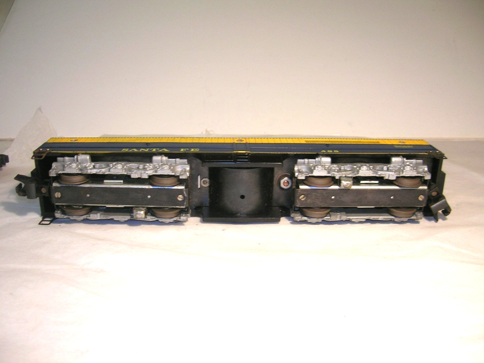 Vintage American Flyer Santa Fe Blue Yellow Diesel Locomotive A-B-A 484 485 486