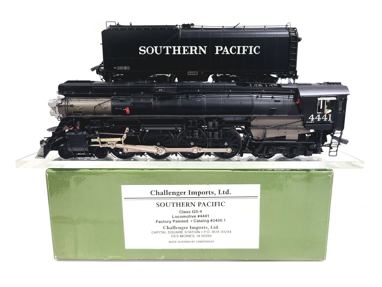 Challenger CIL Samhongsa SP GS-4 4-8-4 Southern Pacific #4441 HO Brass #2430.1