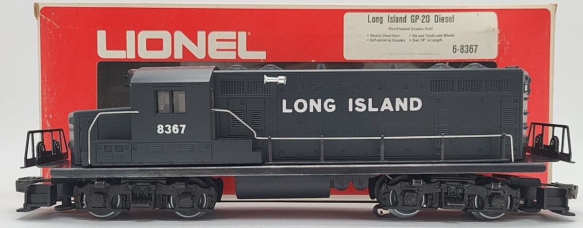 Lionel 6-8367 O Gauge Long Island GP20 Non-Powered Diesel Locomotive/Box