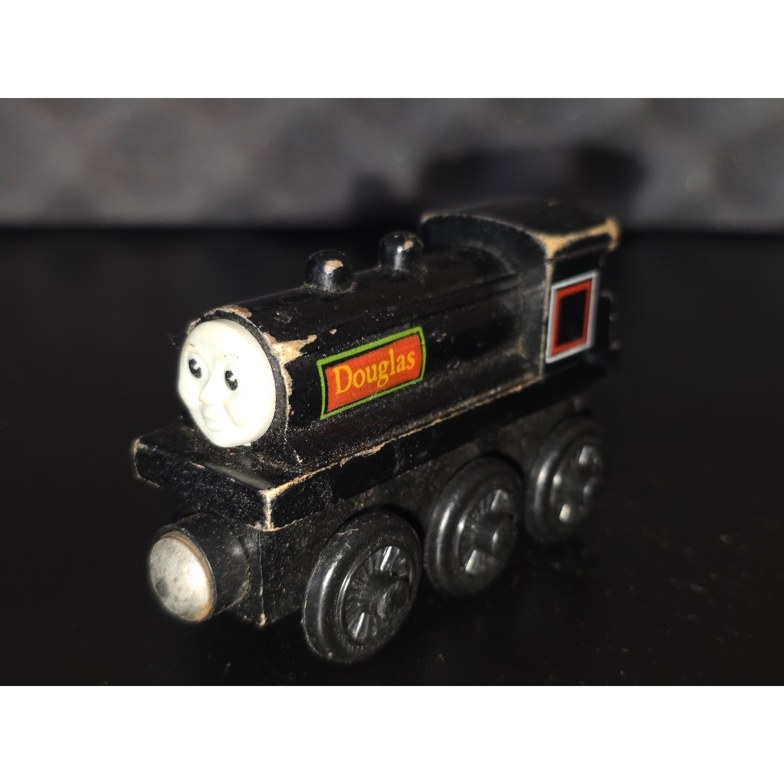 Thomas & Friends Wooden Railway Douglas Black Engine Learning Curve Train Toy