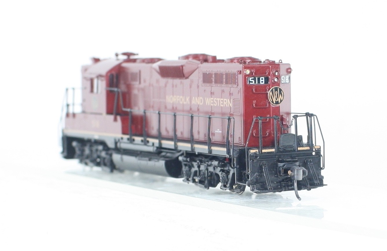 HO Brass Overland Models 5620.1 Norfolk & Western GP9 Diesel #518 Excellent