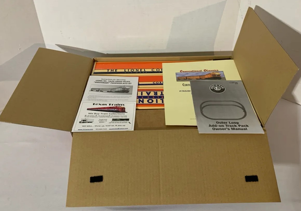 Lionel O Gauge 1964W Union Pacific Anniversary ALCO Set – New, Open Box with CoA