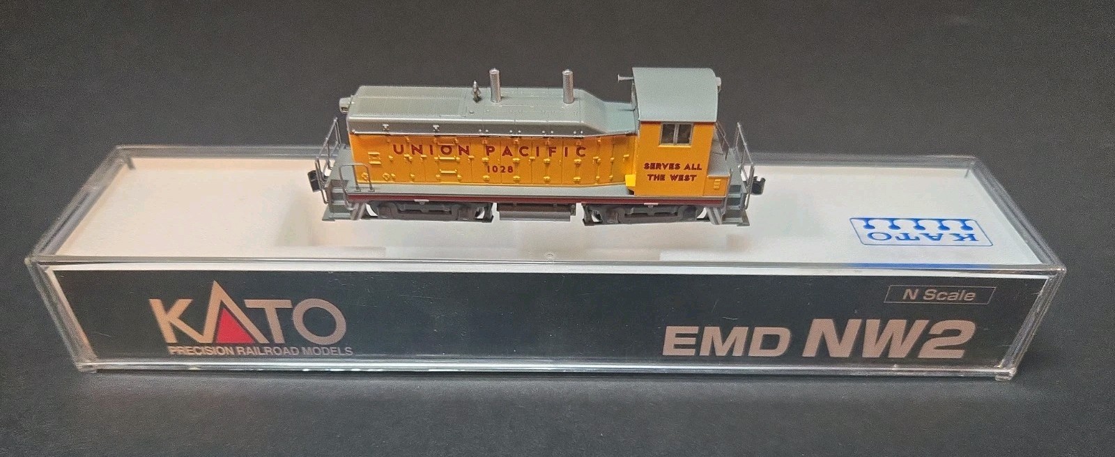 Kato 176-4360 NW2 Union Pacific Locomotive 1028 N Scale See Details! US Seller
