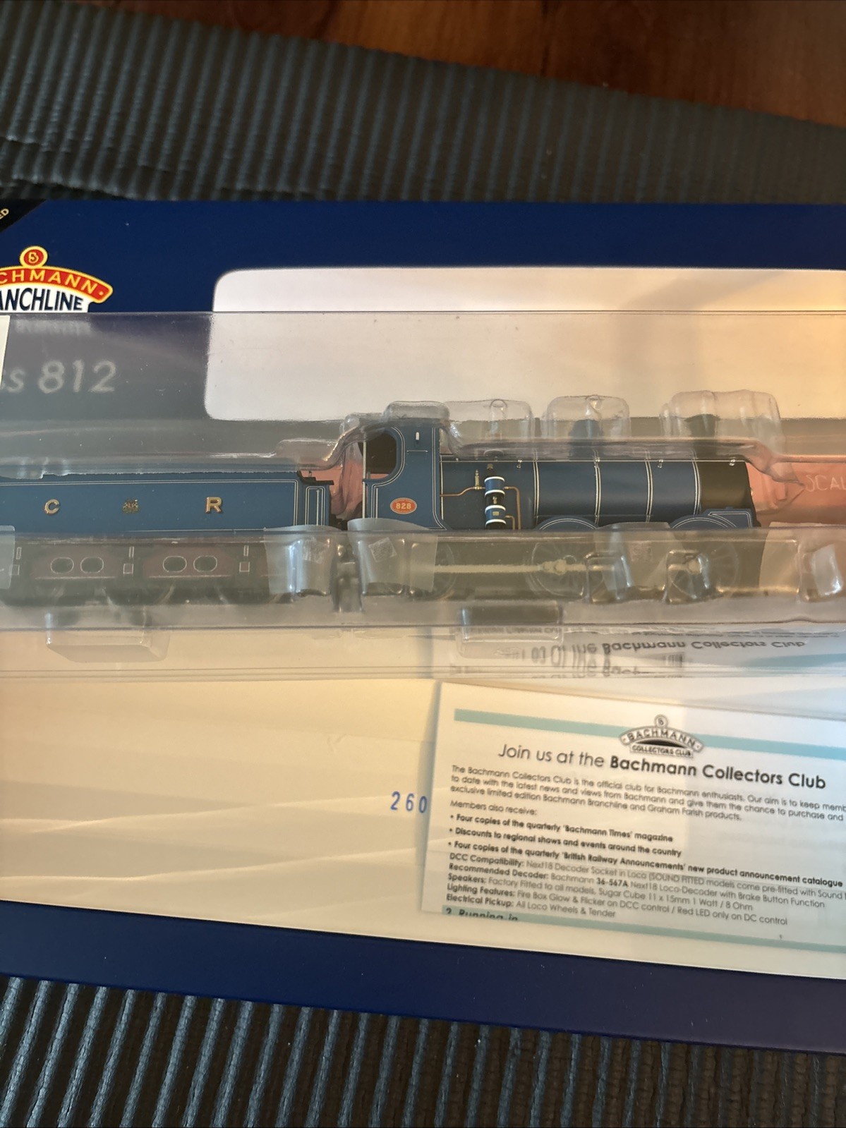 Bachmann Branchline OO Caledonian Railway 812 #828 35-280Z CR Lined Blue NISB