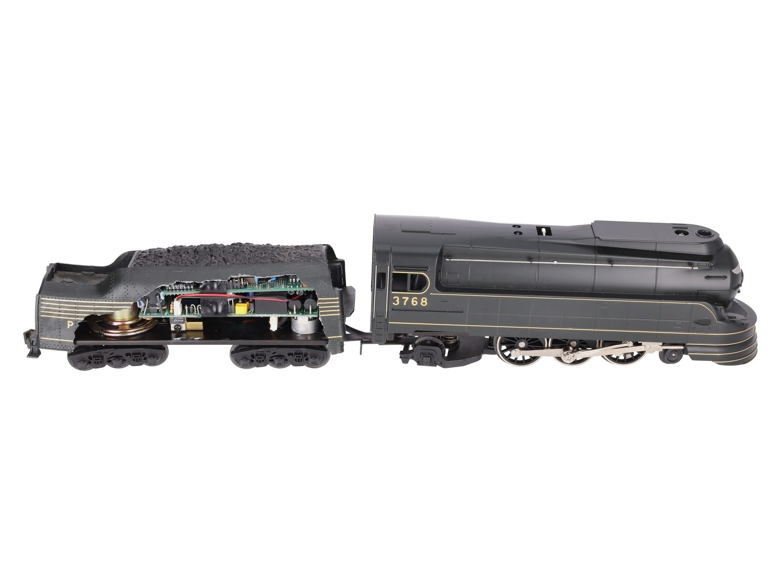 MTH 30-1118-1 O PRR 4-6-2 K-4s Torpedo Steam Locomotive & Tender #3768 w/PS1/Box