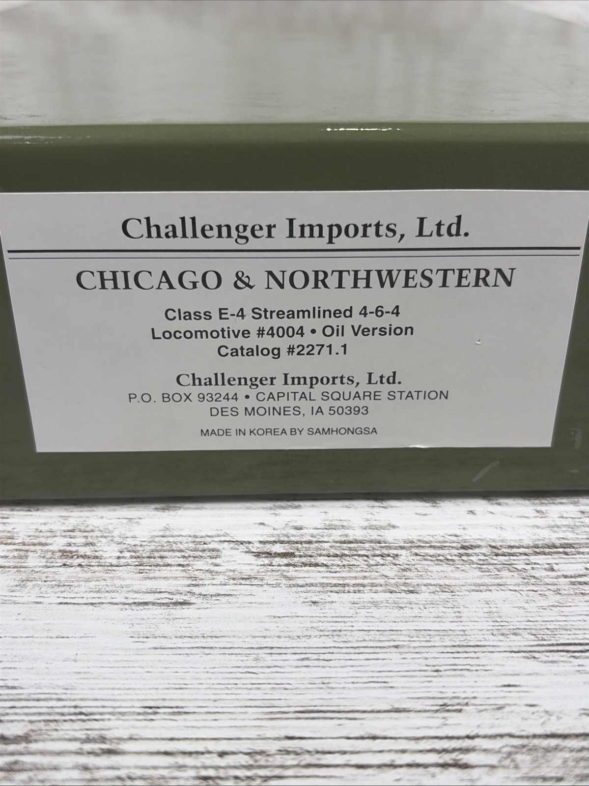 HO BRASS Challenger Imports 2271.1 C&NW 4-6-4 E-4 #4004 Oil Streamlined