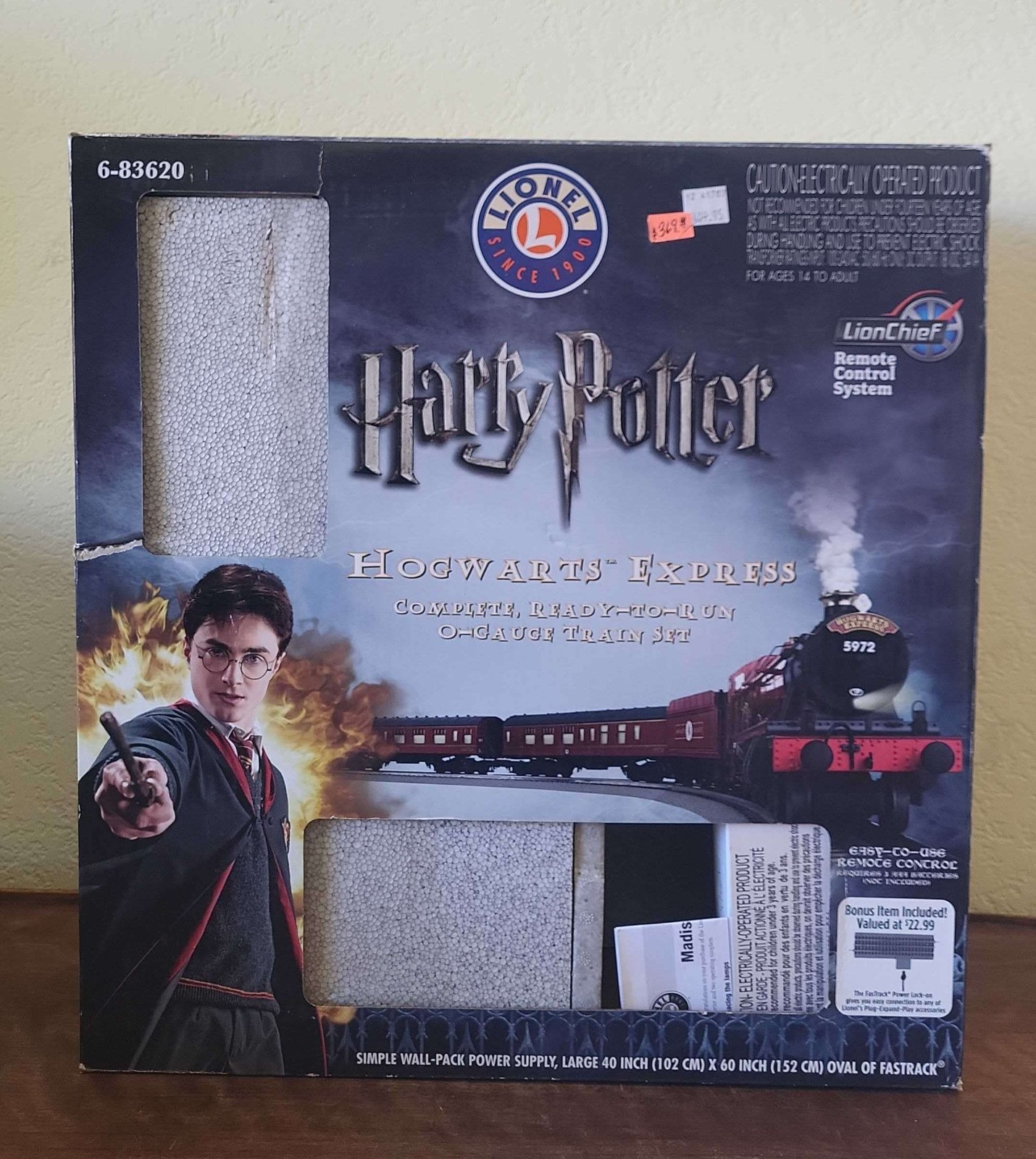 Lionel 6-83620 Harry Potter O Gauge Lionchief Hogwarts Express Steam Train Set