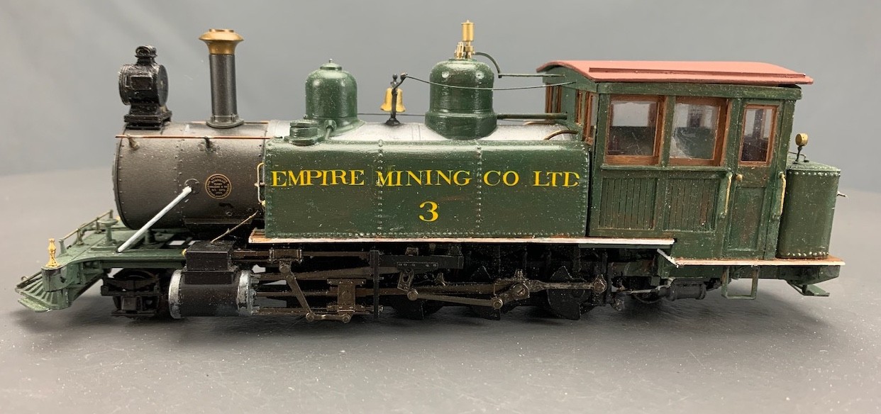 On3 2-8-2T Outside Frame Steam Locomotive Empire Mining Co #9 Custom JER O3071