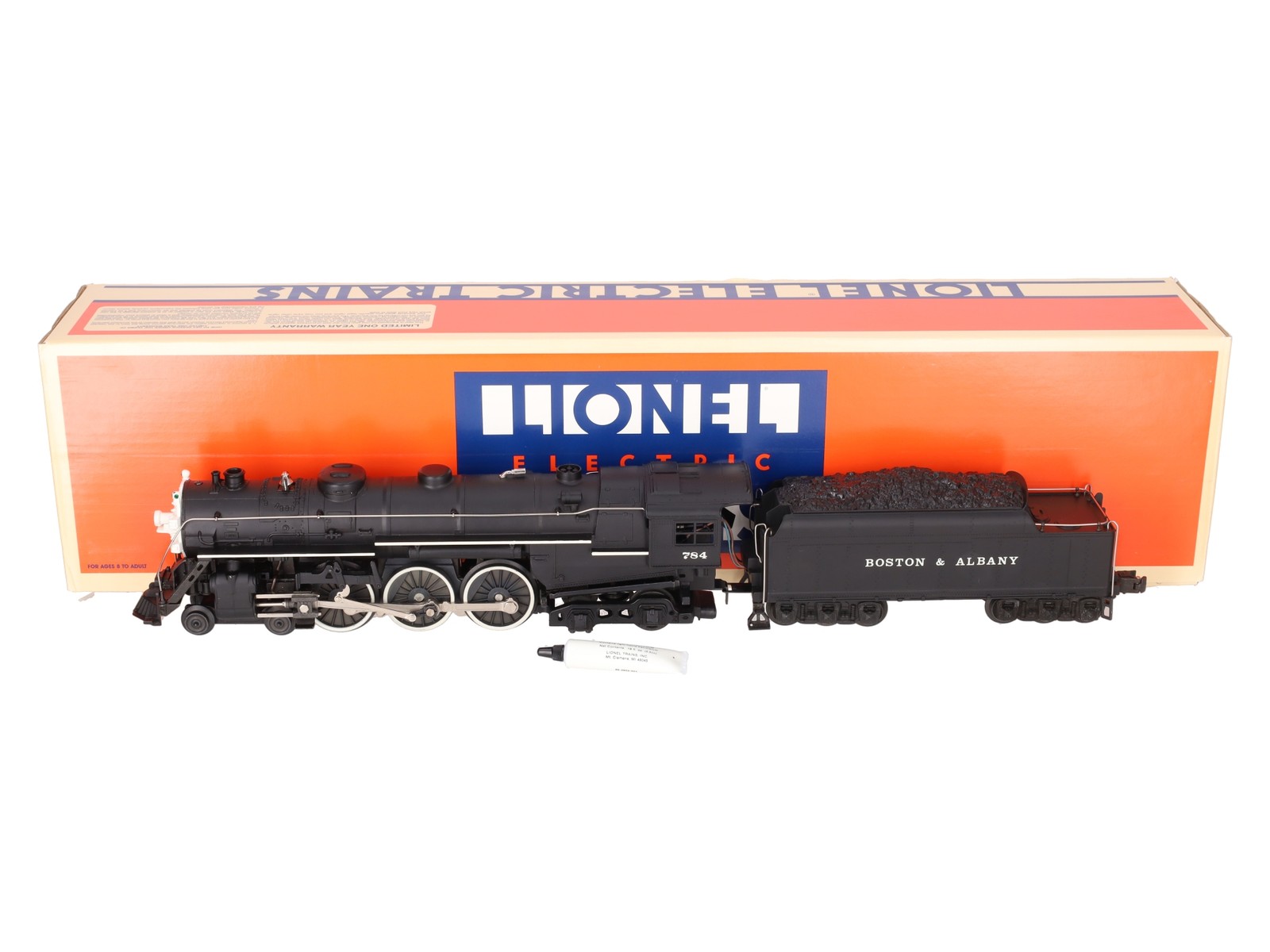 Lionel 6-8606 O Boston & Albany 4-6-4 Hudson Steam Locomotive & Tender #784 EX