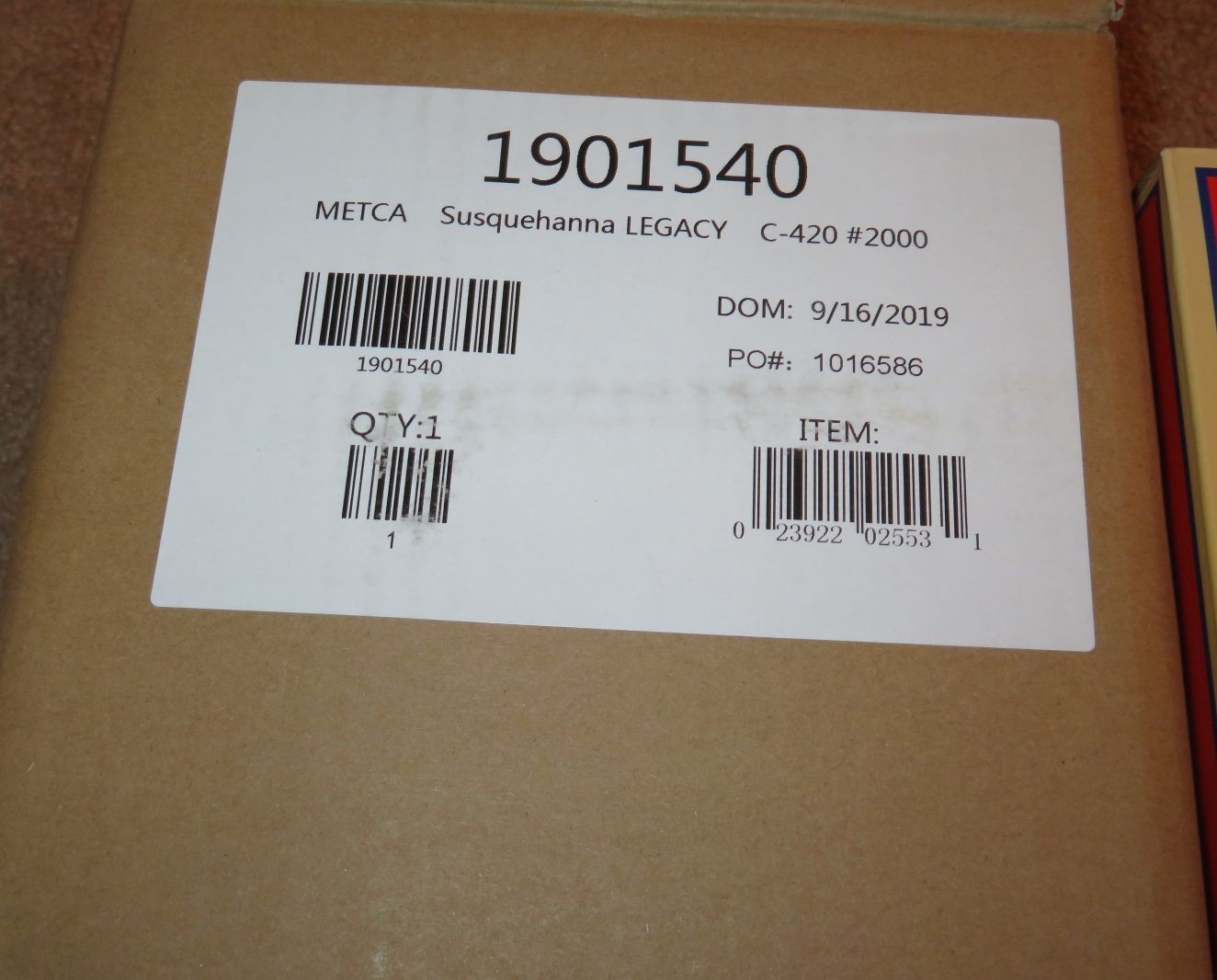 LIONEL 1901540 METCA Susquehanna LEGACY C-420 #2000 – NEW – NR