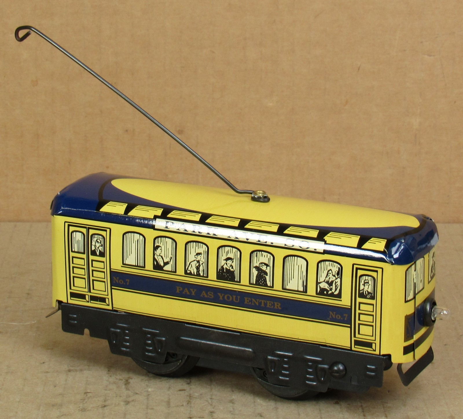 New/Modern Marx 5200 Blue Park Avenue Trolley O-Gauge ULTRA RARE *