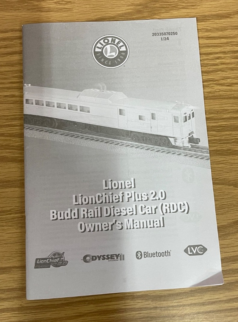 Lionel 2335230 Reading & Northern RDC Budd 2 Car Set LionChief 2.0 Train O Gauge