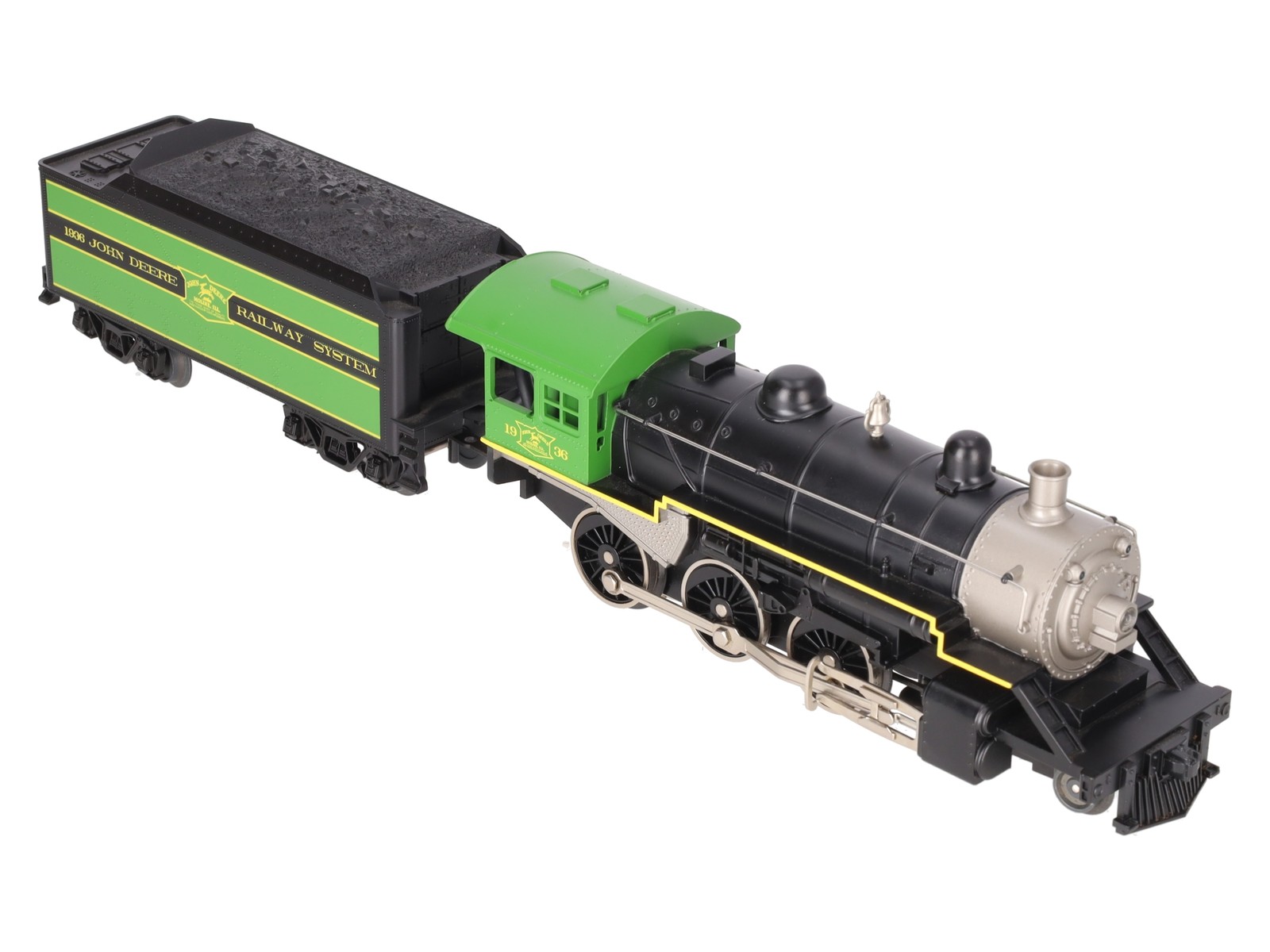 MTH 33-1011-1 O Gauge John Deere 4-6-0 Steam Engine w/PS2 #1936 EX/Box