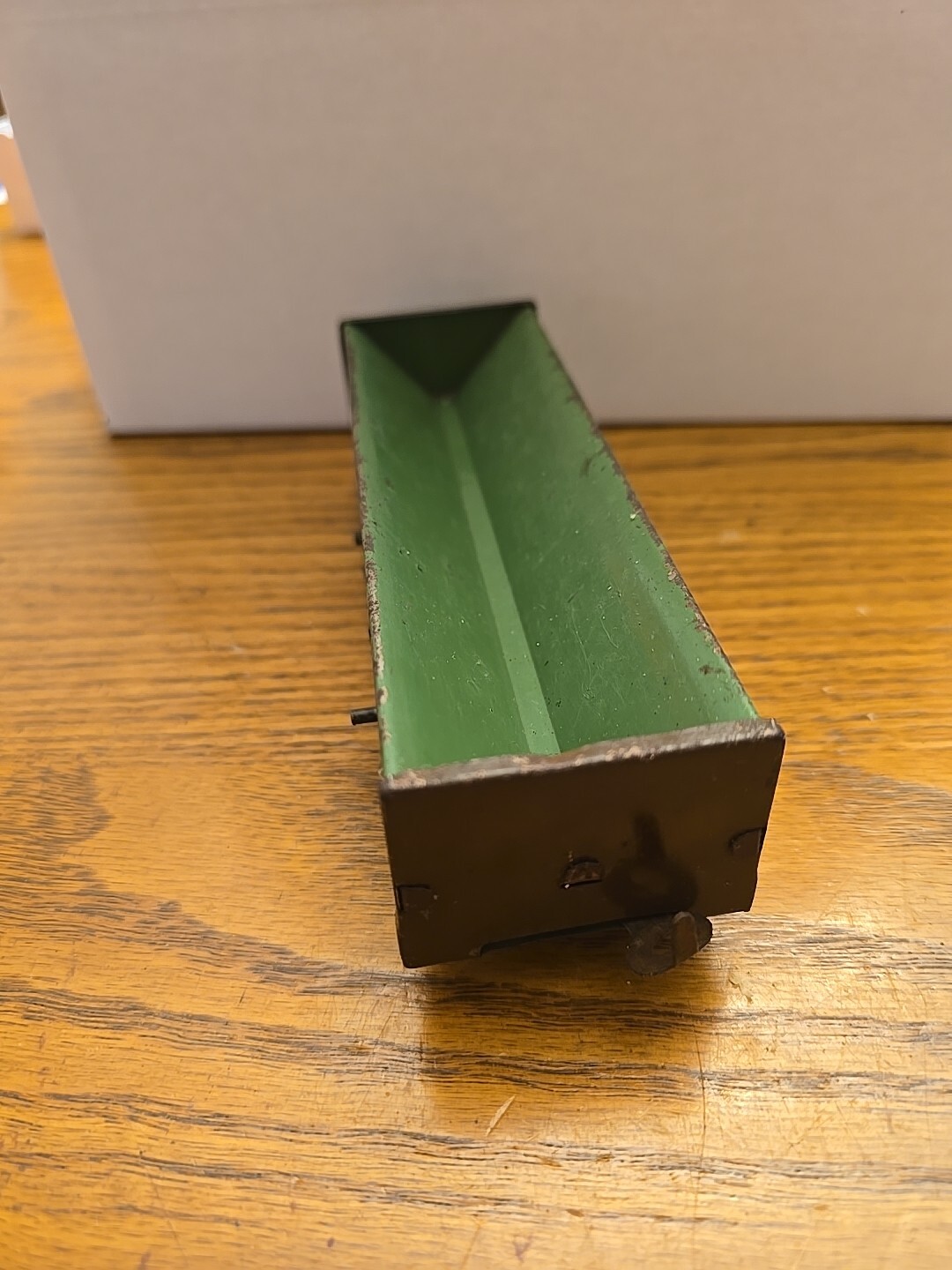 Hafner Trains 91876 O-27 Gauge Metal Tin Hopper Box Car Railroad (158)