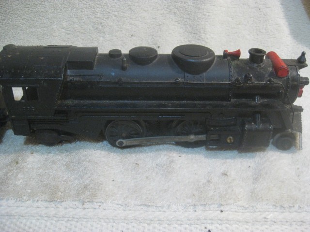 Vintage MARX O-Scale # 666 Black Cast Metal 2-4-2 Steam Locomotive – TESTED