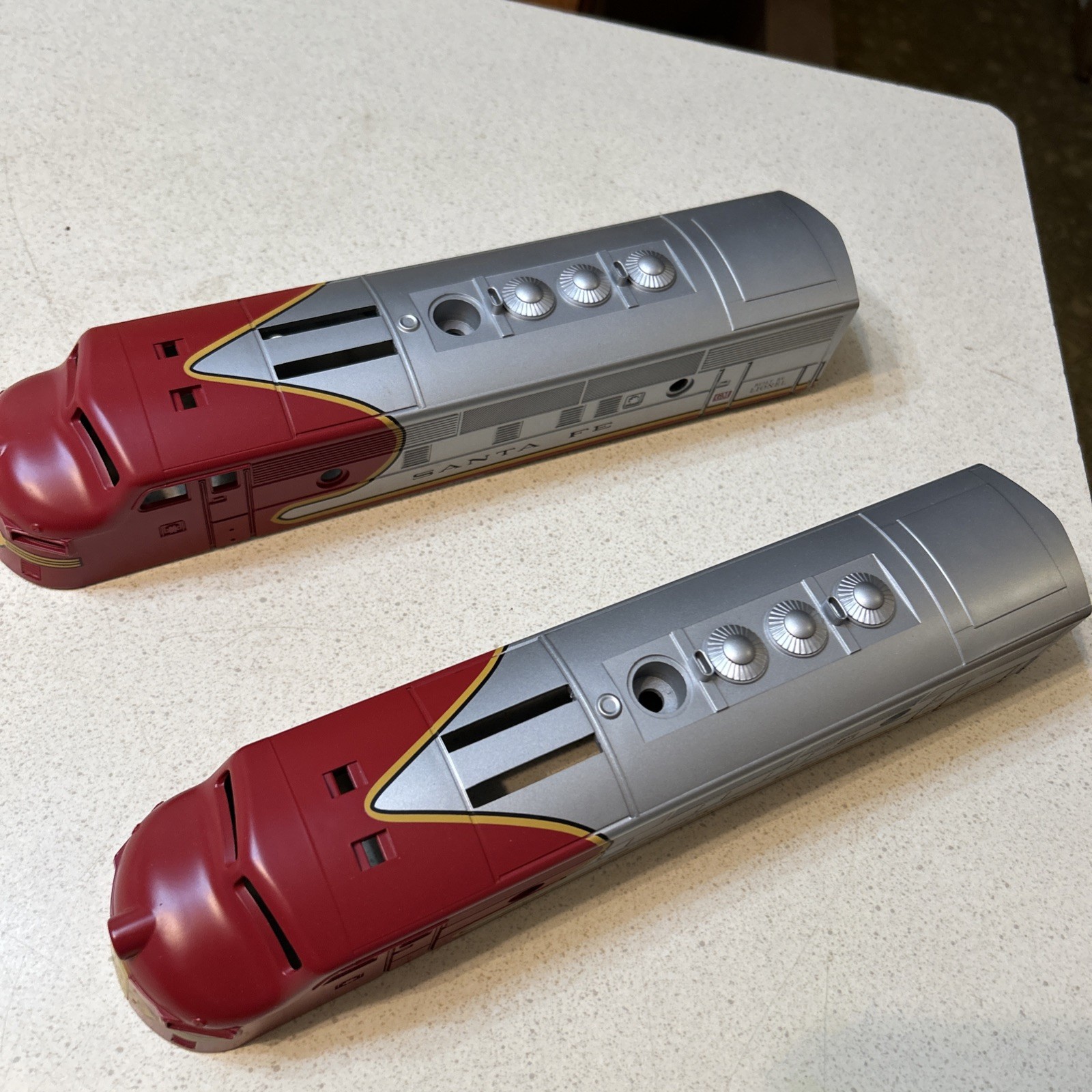 2 Lionel Santa Fe F-3 Diesel O Gauge Shell Only Red And Silver LLC New Nice