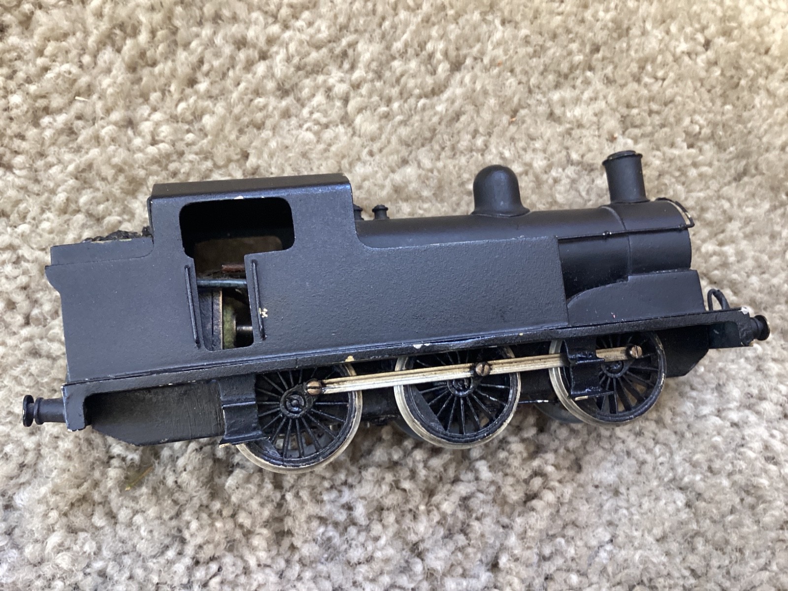 Vintage HO gauge, brass European style 0-6-0 , AS-IS, for rebuild