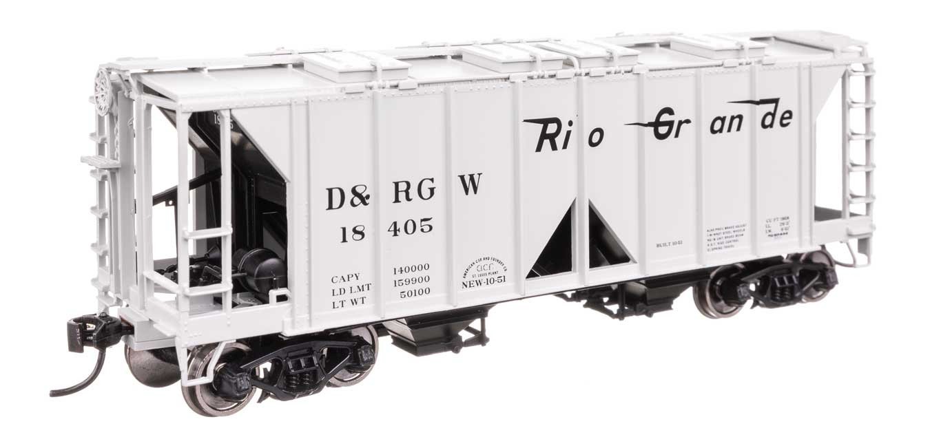 49713 Walthers HO ACF 1958 Cu Ft Covered Hopper D&RGW (TM) #18423