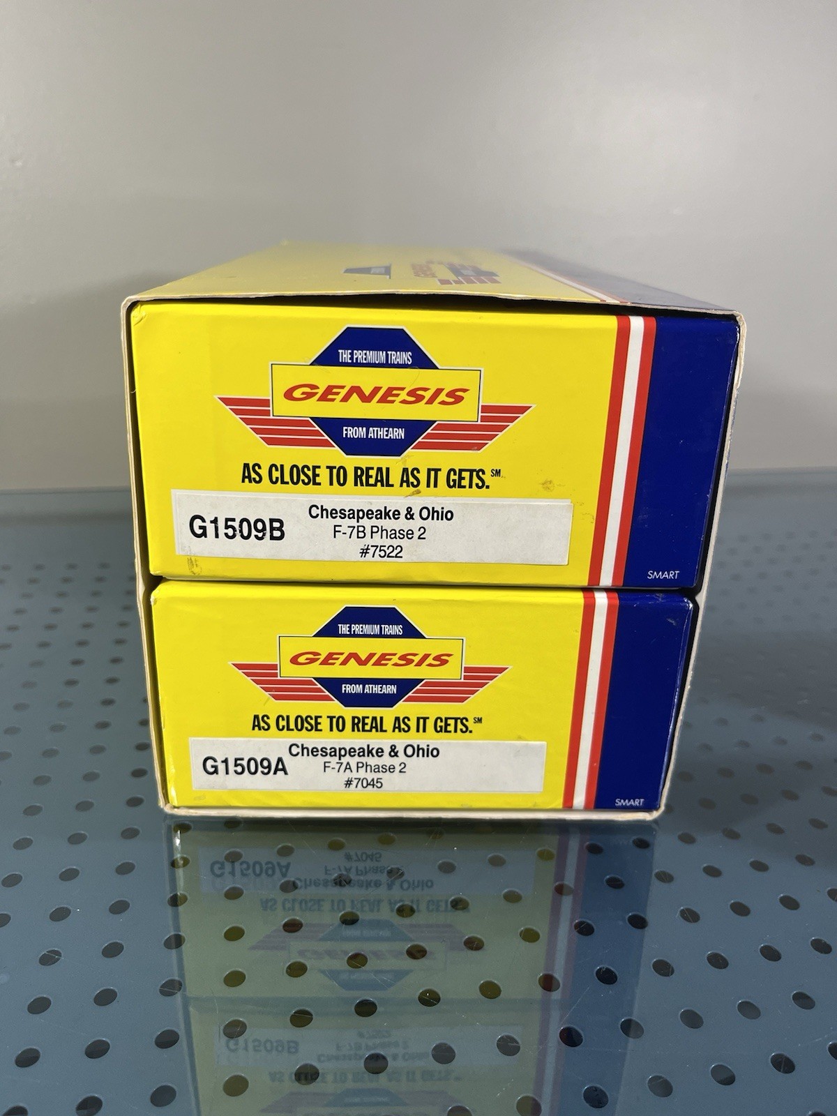 HO Scale Athearn Genesis G1509 C&O Chesapeake & Ohio F7A 7045 F7B 7522 DC