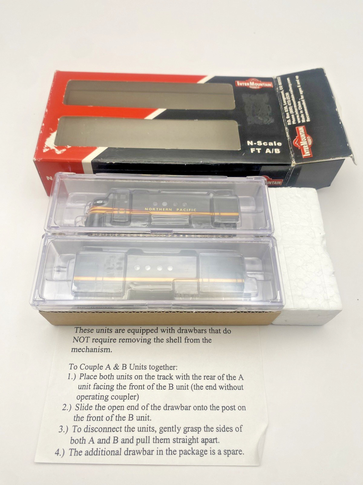 N Scale Intermountain FT A/B 69010-04 Northern Pacific NP 6003 Locomotive Set