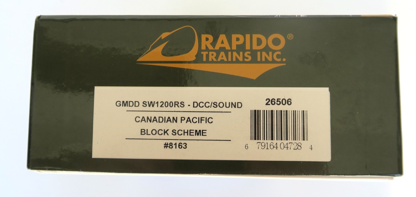 GMDD SW1200RS HO Switcher in CPR classic paint by Rapido, DCC/Sound
